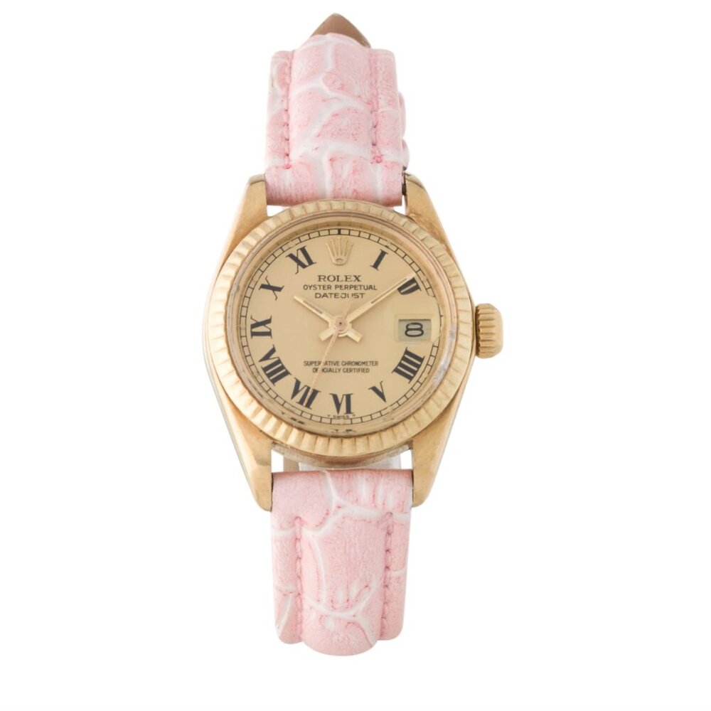 Rolex Ladies Pink Strap Datejust